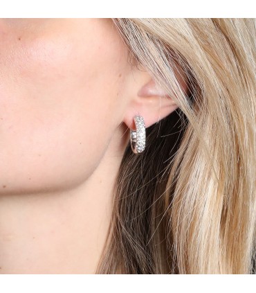 Diamonds and gold earrings