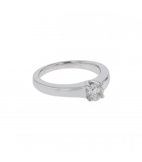 Bague solitaire or et diamant - Certificat LFG 0,50 ct K SI1