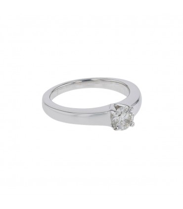 Bague solitaire or et diamant - Certificat LFG 0,50 ct K SI1