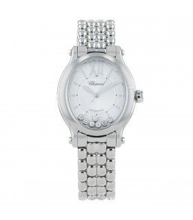 Chopard Happy Diamonds stainless steel and diamonds watch