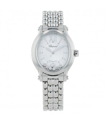 Chopard Happy Diamonds stainless steel and diamonds watch