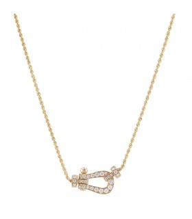 Fred Force 10 diamonds and gold necklace