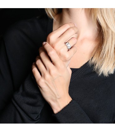 Diamonds and gold ring