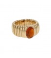 Bulgari Tubogas citrine and gold ring