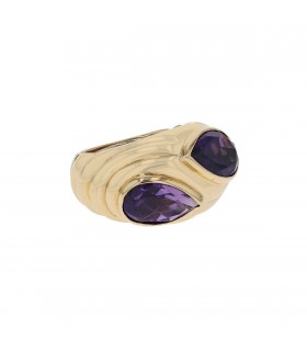 Repossi amethyst and 18k gold ring