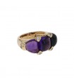 Diamonds, amethyst and gold ring