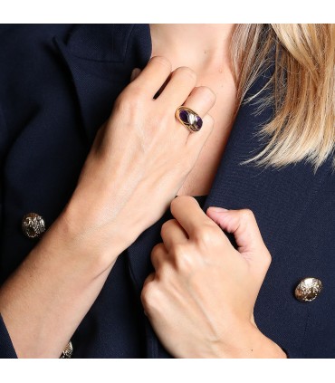 Repossi amethyst and 18k gold ring