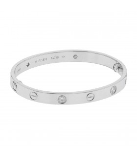 Bracelet Cartier Love 4 Diamants Taille 16