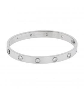 Bracelet Cartier Love 10 Diamants Taille 17