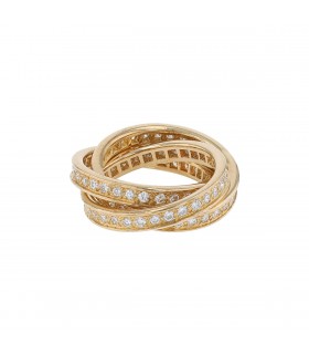 Cartier Trinity diamonds and gold ring