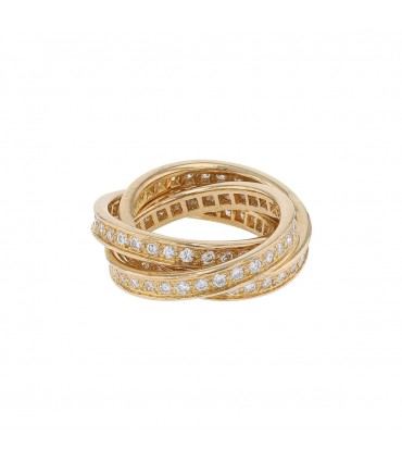 Cartier Trinity diamonds and gold ring