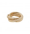 Cartier Trinity diamonds and gold ring