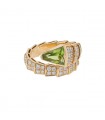 Bulgari Serpenti Viper diamonds, peridot and gold ring