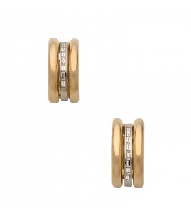 Poiray Symbole diamonds and gold earrings