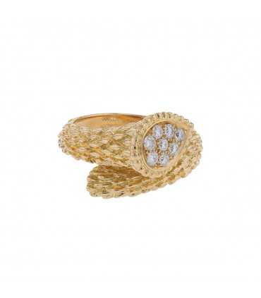 Boucheron Serpent Bohème diamonds and gold ring
