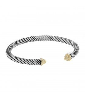 David Yurman Cable Classic silver and gold bracelet