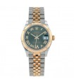 Rolex DateJust diamonds, gold and stainless steel watch
