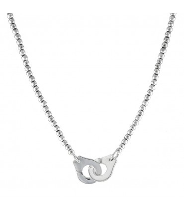 Dinh Van Menottes R12 silver necklace
