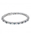 Bracelet or, saphirs et diamants