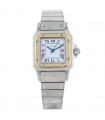 Cartier Santos stainless steel and gold watch