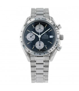 Omega Speedmaster reduced Panda stainless steel watch
