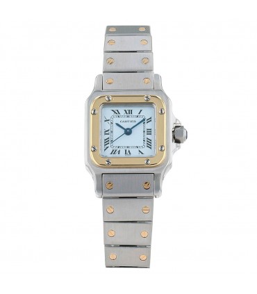 Cartier Santos stainless steel and gold watch