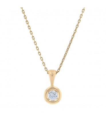 Diamond and gold necklace