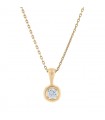 Diamond and gold necklace