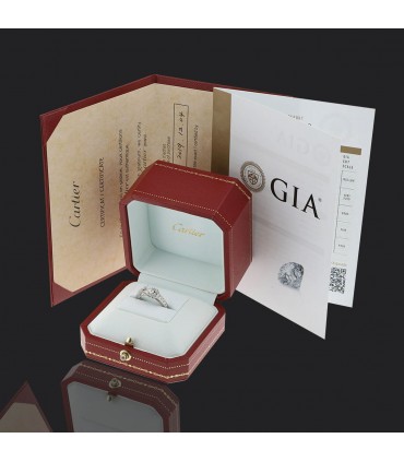 Cartier Ballerine diamonds and platinum ring - GIA certificate 0,50 ct H VVS1