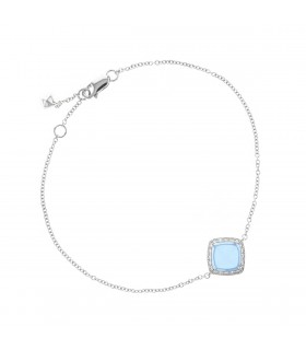 Fred Pain de Sucre blue chalcedony, diamonds and gold bracelet