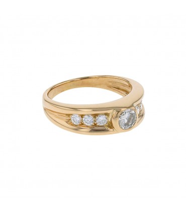 Diamonds and gold ring