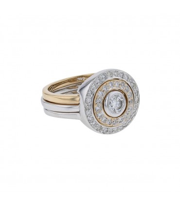 Bague or et diamants