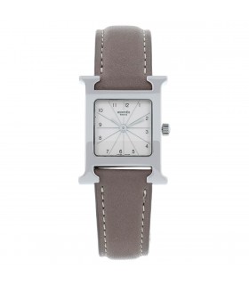 Hermès Heure H stainless steel watch