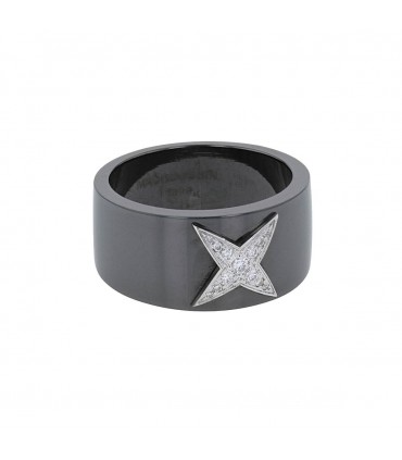 Mauboussin Star Divine titanium, diamonds and gold ring