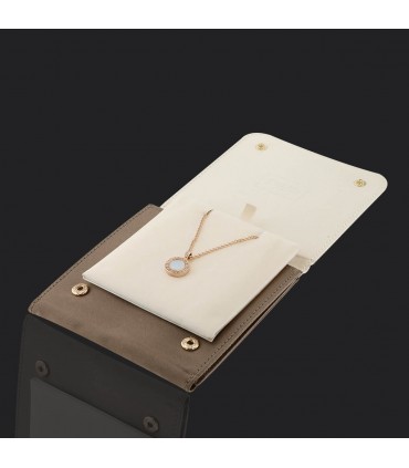 Bulgari Bulgari Bulgari mother of pearl, onyx, diamonds and gold necklace