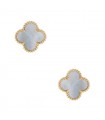 Van Cleef & Arpels Vintage Alhambra mother of pearl and gold earrings
