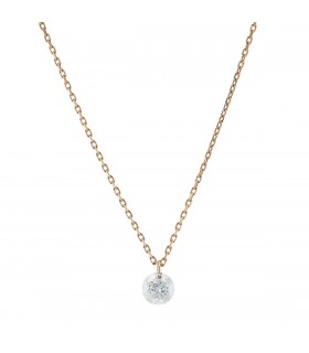 La Brune et la Blonde 360° diamond and gold necklace