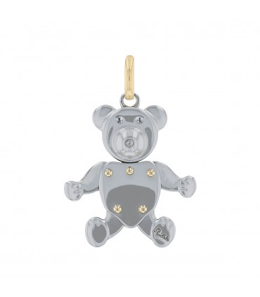 Pomellato Orsetto silver and 18k gold pendant