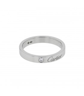 Cartier C de Cartier diamond and platinum ring