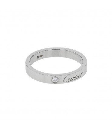 Cartier C de Cartier diamond and platinum ring