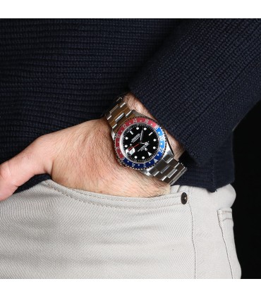 Rolex GMT Master II Pepsi stainless steel watch Circa 2006