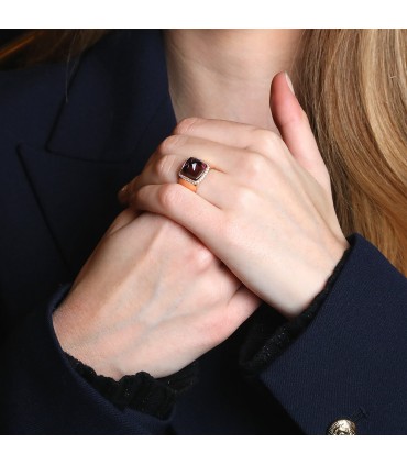 Fred Pain de Sucre amethyst, diamonds and gold ring