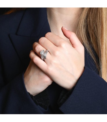 Boucheron Serpent Bohème diamonds and gold ring