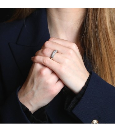 Cartier Mimi diamonds and platinum ring