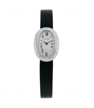 Cartier Baignoire diamonds and gold watch