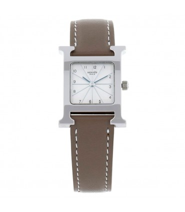 Hermès Heure H stainless steel watch