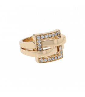 Boucheron Déchaînée diamonds and gold ring