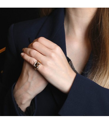 Boucheron Déchaînée diamonds and gold ring