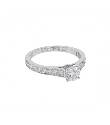 Bague Cartier Solitaire 1895 - Certificat GIA 0,37 ct G VVS2