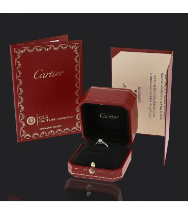 Cartier Solitaire 1895 diamonds and platinum ring - GIA certificate 0,37 ct G VVS2